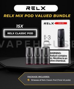 6 X RELX CLASSIC POD BUNDLE